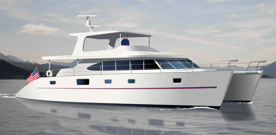 CATAMARAN Boat plans Power Cat 60 Aluminum
